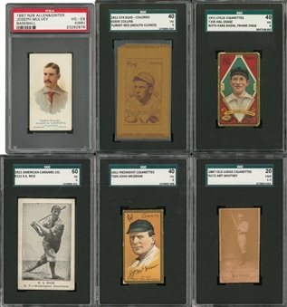 1887-1922 Vintage "Grab Bag" Stars and Hall of Famers SGC-Graded Collection (11 Different) 